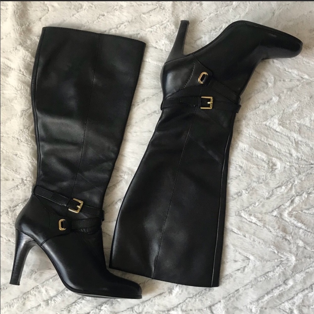 Lauren Ralph Becca Tall Black Boots